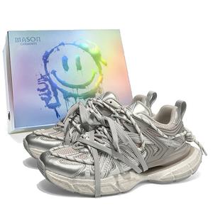 Masongarments Абразивостойкие дышащие легкие утолщенные кроссовки на платформе унисекс низкие Galaxy Gray, цвет Galaxy Gray (Regular)