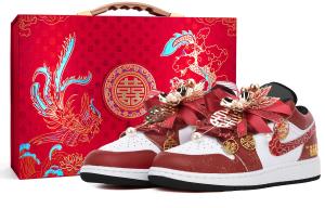 Air 1 легкие увеличивающие рост низкие винтажные баскетбольные кроссовки мужские свадебные red Jordan, Wedding красный