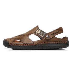 CANUVEN Мужские сандалии с одной застежкой коричневые, цвет Brown