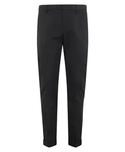 Брюки-Чиносы из поплина, зауженный крой Dondup, черный