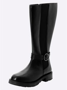 Сапоги с широким голенищем черного цвета sheego