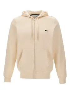 Толстовка с капюшоном на молнии с нашивкой-логотипом Lacoste, нейтральный