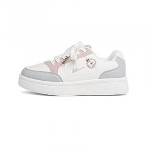 WARRIOR Износостойкие низкие кроссовки для скейтбординга, женские, белые, розовые