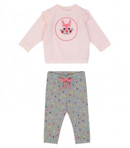 Комплект из детского свитера и спортивных штанов Marc Jacobs Kids, Light Grey