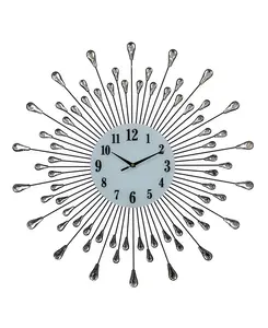 Настенные часы «Капелька» Three Star, silver
