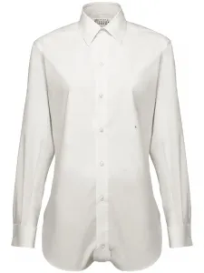 Поплиновая рубашка MAISON MARGIELA, белый