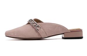 Закрытые тапочки женские розовые EBLAN