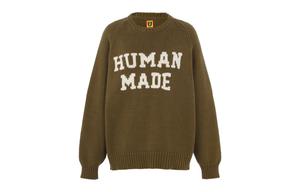 Свитер реглан с кроликом HUMAN MADE, синий