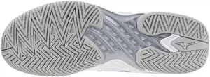 Женские теннисные кроссовки Mizuno Wave Exceed Tour 6 CC, белый/серебристый