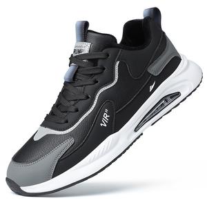 Kuding Антискользящие и износостойкие утепленные повседневные ботинки мужские черные с флисовой подкладкой, цвет Black, Fleece-Lined Insulated Shoes