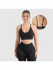 SMILODOX Спортивный бюстгальтер Batik Acid Vera Scrunch, черный