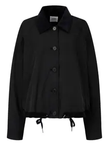 Бомбер с вельветовым воротником Studio Tomboy, черный