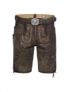 Кожаные брюки Sigl темно-коричневого цвета Stockerpoint