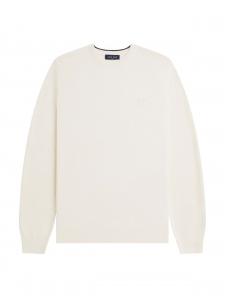 Fred Perry Свитер 'Fp Piqué' из шерсти белый