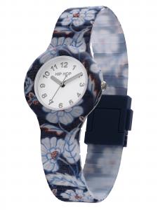 Hip Hop Часы Analog 'Winter Blosom' в цвете Navy, Light Blue