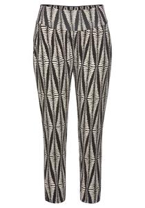 Обычные брюки LASCANA Grafik, черный