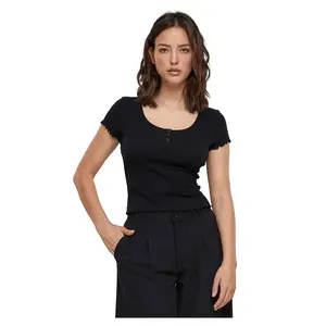 Футболка с коротким рукавом Urban Classics Rib Babylock, черный