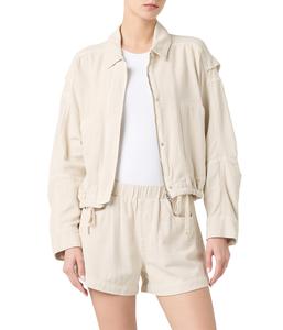 Куртка Blank NYC Oyster Bar Linen Utility Jacket, бежевый