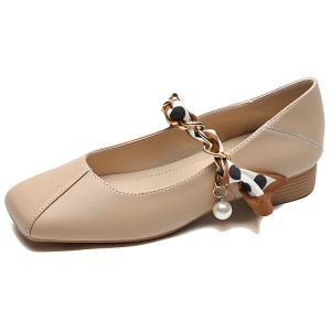 WEISHIBANGWEI Туфли Мэри Джейн на блочном каблуке 2 см, женские, цвета хаки