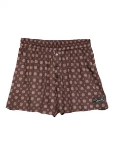 Шорты с пуговицами Erika Cavallini, коричневый