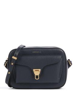 Мягкая сумка через плечо Beat из зерненой коровьей кожи. Coccinelle, синий