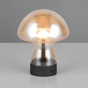 Светодиодная настольная лампа Reality Leuchten Dooley, цветное стекло/железо - 1 лампа - оранжевый