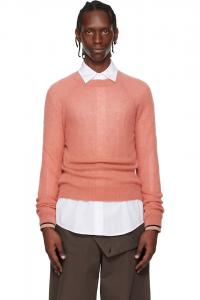 Dries Van Noten Розовый свитер из альпаки