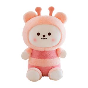 Плюшевая кукла Bee Bear Dolls высотой 25см/35см/45см OLOEY, розовый