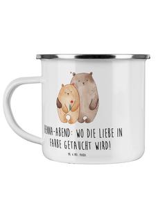 Вечерняя кружка с рисунком хны и надписью Любовь и слова в белом цвете Mr. & Mrs. Panda