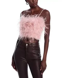 Топ Милли с перьями Lucy Paris, розовый