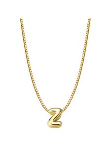 Glanzstücke München Серебряное колье в виде буквы Z с отделкой из желтого золота