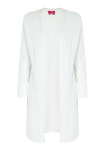 Вязаный кардиган swirly, белый