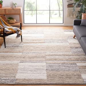 Ковер SAFAVIEH, 244 x 305 см, - Casablanca Collection - большой - Natural & Ivory, ручной работы из шерсти, идеально для гостиной, спальни, столовой (CSB178A)