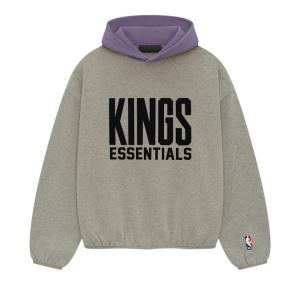 Худи Fear of God Essentials x NBA Sacramento Kings Hoodie, Heather Grey