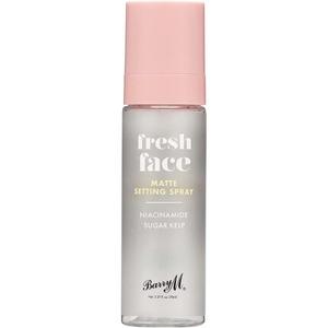 Спрей для фиксации матового финиша Fresh Face с матирующим экстрактом сахарных водорослей и увлажняющим прозрачным ниацинамидом, Barry M