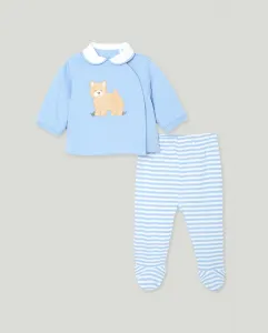 Детский интерлоковый комплект с принтом фэнтези для малышей Coconut El Corte Inglés, синий