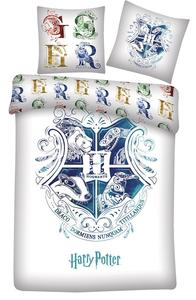 Гарри Поттер детское постельное белье для взрослых синий герб Хогвартса 140 x 200 пуховое одеяло 60 x 63 см подушка 100% хлопок Harry Potter Shop