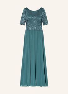 Вечернее платье с кружевом Vera Mont, зеленый