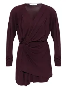 Платье мини с V-образным вырезом Iro, красный