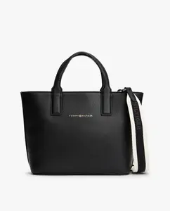 Мини-сумка тоут с логотипом TH Tommy Hilfiger, темно-синий