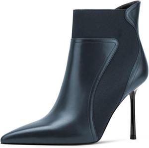 Женские ботильоны FOWT с заостренным носком, на каблуке-стилет, элегантные модельные ботинки для вечеринок и клубов, размеры 4-16 US, Blue