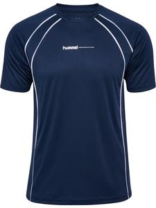Hummel Футболка "Pulse Training Print T-Shirt Ss" синего цвета