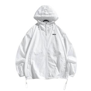 Jeep Суперлегкая дышащая быстросохнущая одежда с защитой от ультрафиолета и длинными рукавами для защиты от солнца унисекс, Raw White