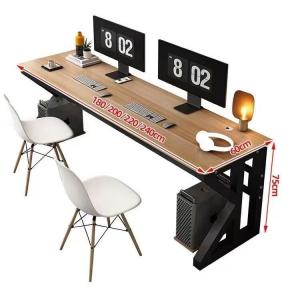 Игровой стол Zhenyanxuan 120x60x75 см, светлый орех с черной рамой