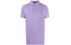Поло с коротким рукавом и вышитым логотипом Polo Ralph Lauren, светло-фиолетовый