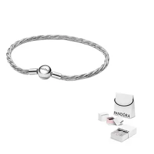 Pandora Серебряный браслет 925 пробы Unisex Silver