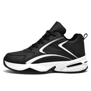 Black-tailed deer Черно-белые мужские полувысокие повседневные беговые кроссовки с амортизацией Black Tailed Deer, противоскользящей и износостойкой подошвой, на флисовой подкладке