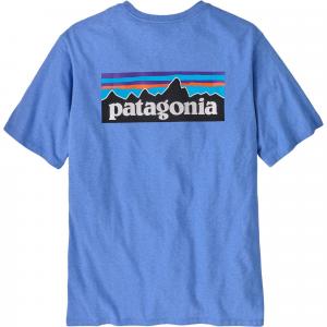 Мужская футболка с логотипом P-6 Responsibili. Patagonia, Abundant Blue
