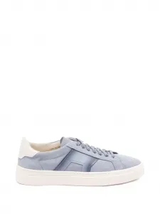 Кроссовки на шнуровке Santoni, синий