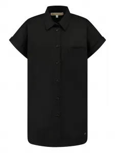 Рубашка с короткими рукавами и накладным карманом Kocca, черный